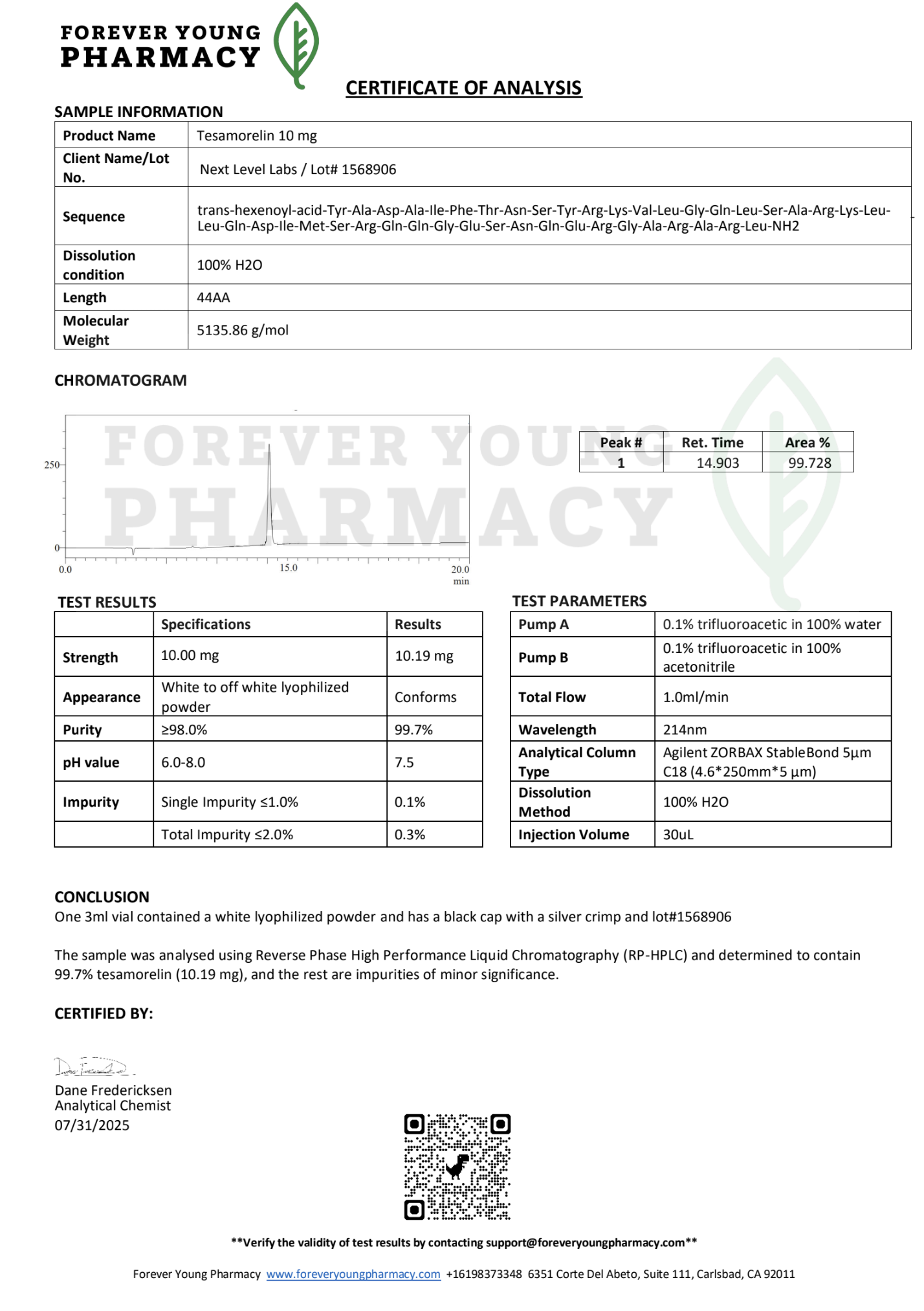 Tesamorelin
