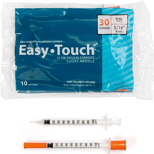 EasyTouch - 10pk - 30 gauge, 1ml/cc